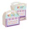 24 Pack Donut Treat Boxes with Handles for Goodies, Donut Grow Up Birthday Party Supplies (6 x 3.3 x 3.6 In)